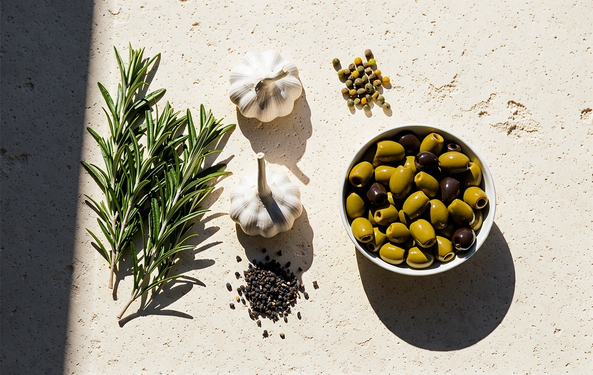 Ingredientes mediterráneos naturales