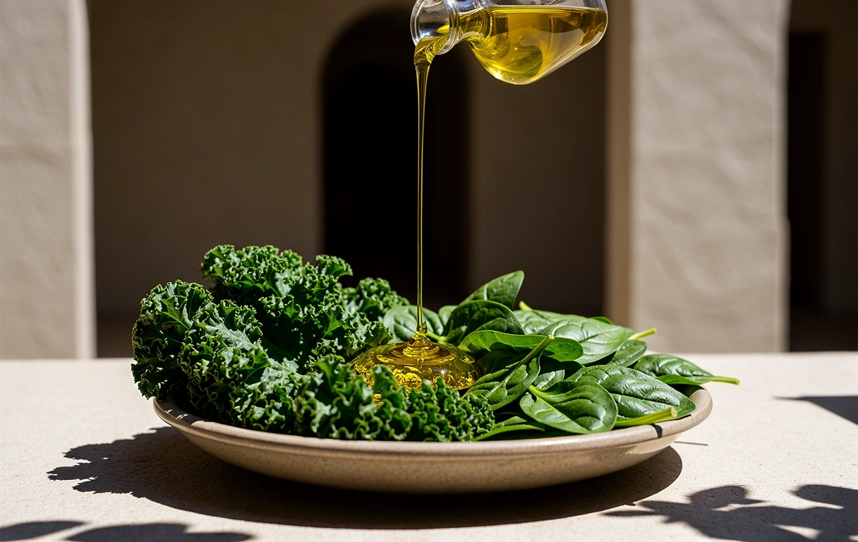 Ingredientes naturales y frescos mediterráneos